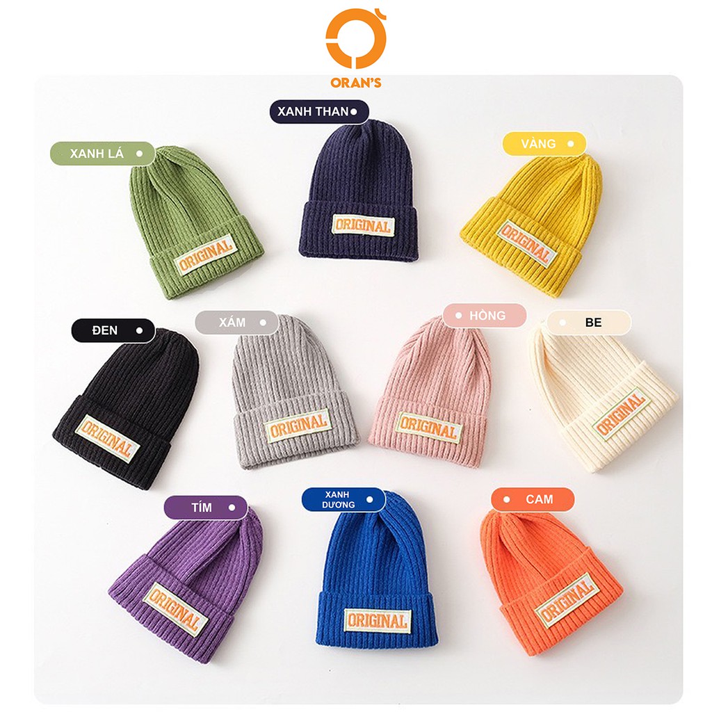 Mũ Len ORIGINAL Hàn Quốc 10 màu, len đan siêu mềm mịn, co dãn 4 chiều không dão cực bền (Mua càng nhiều càng rẻ)