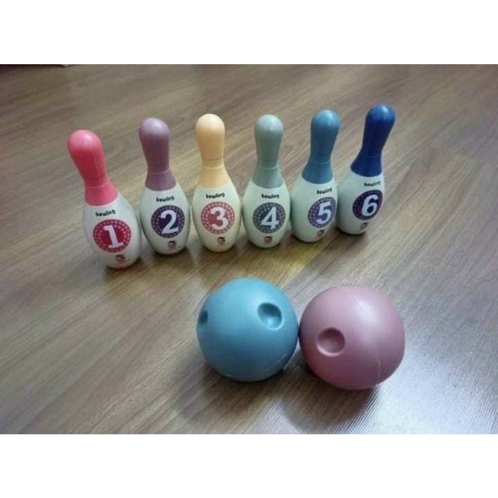 Bộ Đồ Chơi Bowling Cao Cấp Cho Bé, Bowling Con Mèo Kèm Hộp
