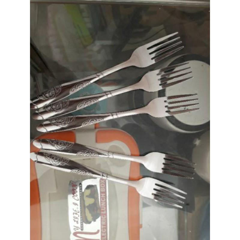 Dĩa inox dài 17cm, nĩa inox
