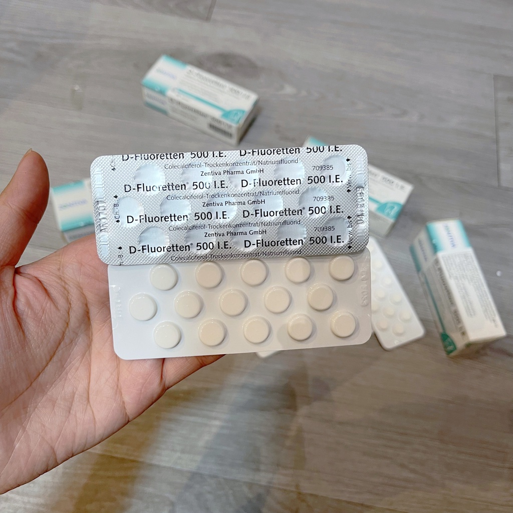 Vitamin D-Fluoretten dạng viên Đức cho bé cưng