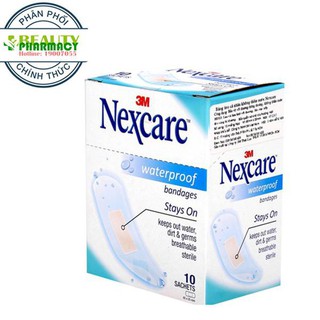 Băng keo cá nhân chống thấm nước Nexcare Waterproof (10 GÓI/HỘP)