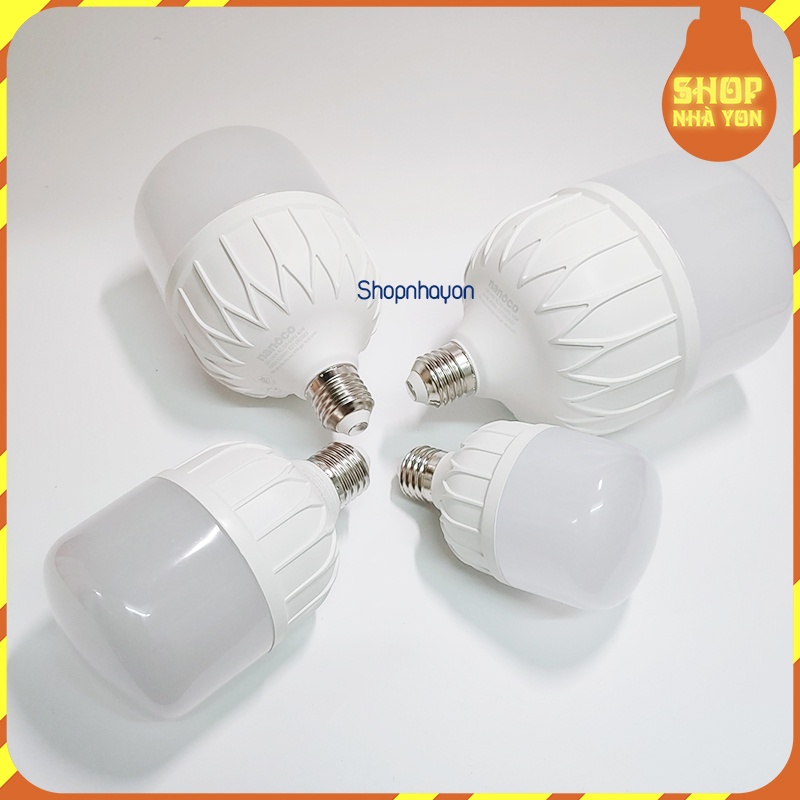 Nanoco Bóng đèn LED Trụ 20W,30W,40W,50W,60W, Bảo hành 12 tháng