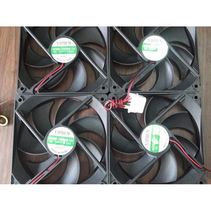 FAN CASE ĐEN 8CM TẢI NHIỆT