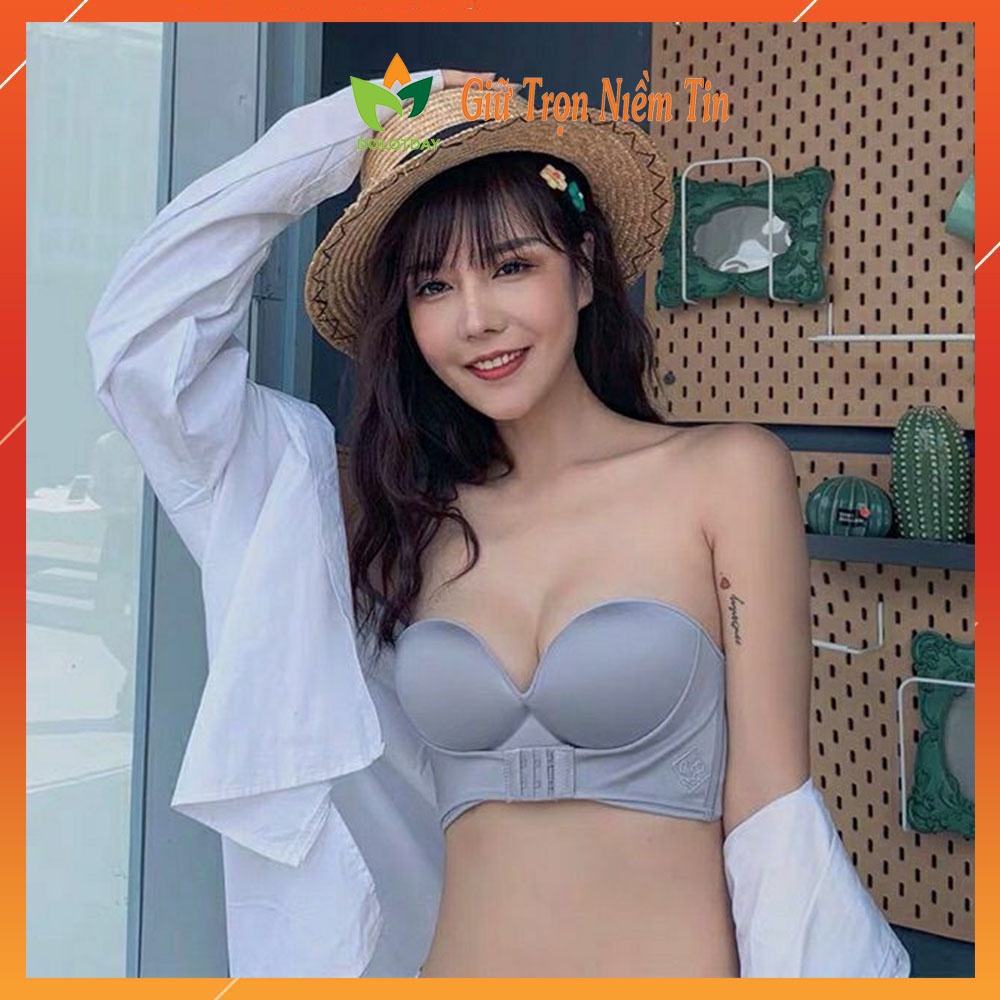 Áo Ngực Nữ Không Dây chống tuột - Áo Lót Nữ Đúc Su không gọng chống tụt mặc hở vai nâng ngực tạo khe sexy AOLOT12