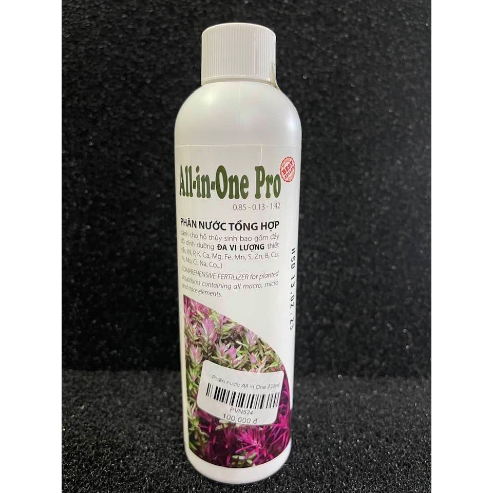 Phân nước hồ cá thủy sinh All in One Pro 230ml