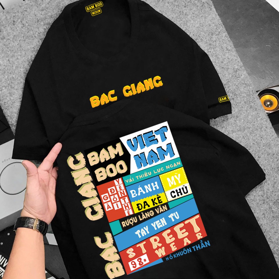 Áo Thun BẮC GIANG Unisex Áo Phông BẮC GIANG BamBoo 63 Tỉnh Thành Việt Nam | BigBuy360 - bigbuy360.vn