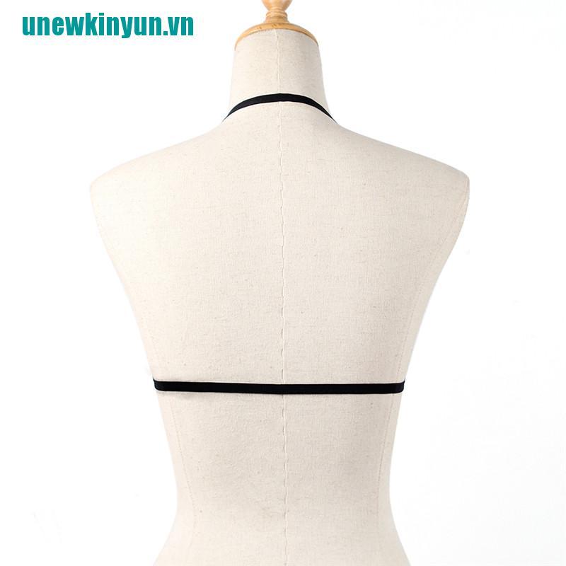 Yun♪Dây Áo Ngực Co Giãn Phong Cách Goth Cho Nữ