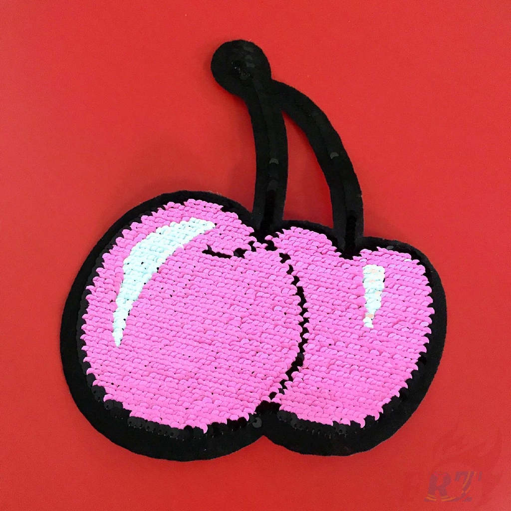 Sticker ủi thêu hình trái cherry