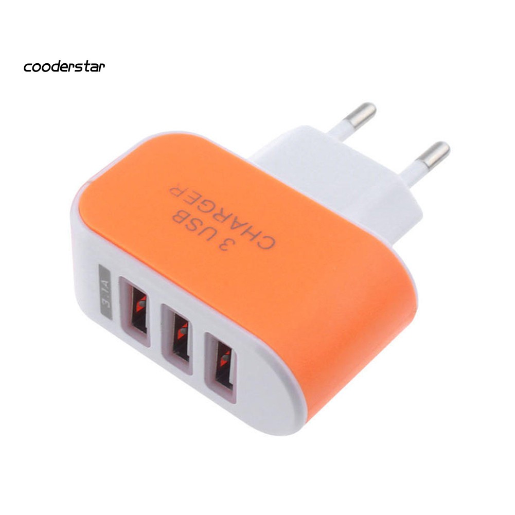 Củ Sạc 3 Cổng Usb Tiện Lợi