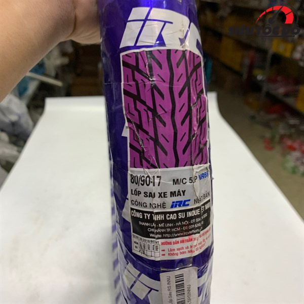 80/90-17 Lốp Sau Wave Rs / Rsx 100 - 110 Irc ( Innu)