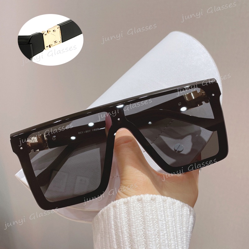 Kính Mát Gọng Vuông Lớn Phong Cách Retro Thời Trang Cho Nam Và Nữ