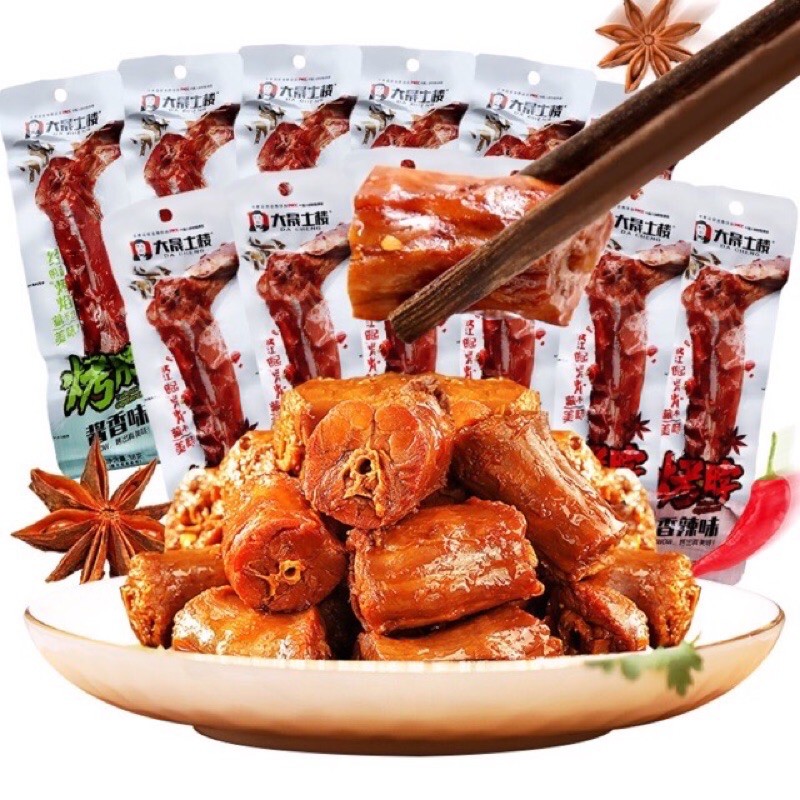 Combo 10 Gói 42gr Cổ Vịt Cay Dài Dacheng