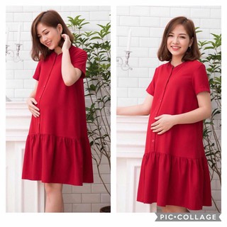 V35 váy bầu cổ tàu đuôi cá Hot 2019