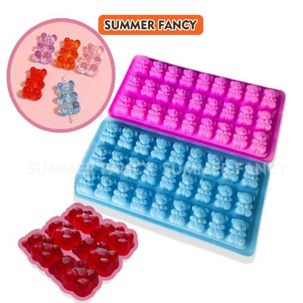 Khuôn rau câu 27 gấu khay đá gấu nhỏ thạch gấu - Ice tray bear shaped