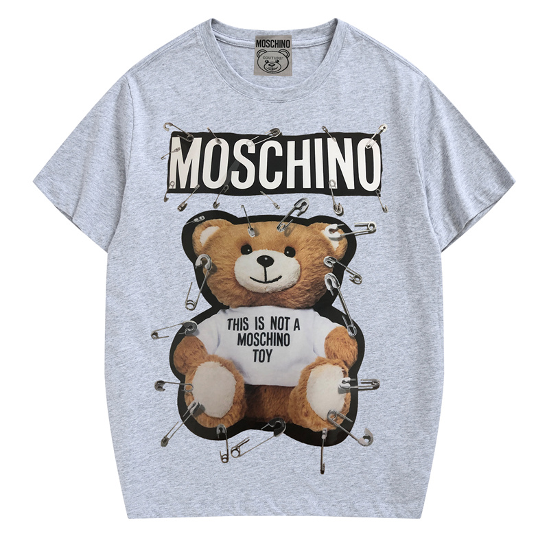 Áo Thun Tay Ngắn Moschino In Hình Gấu Teddy Cho Cặp Đôi