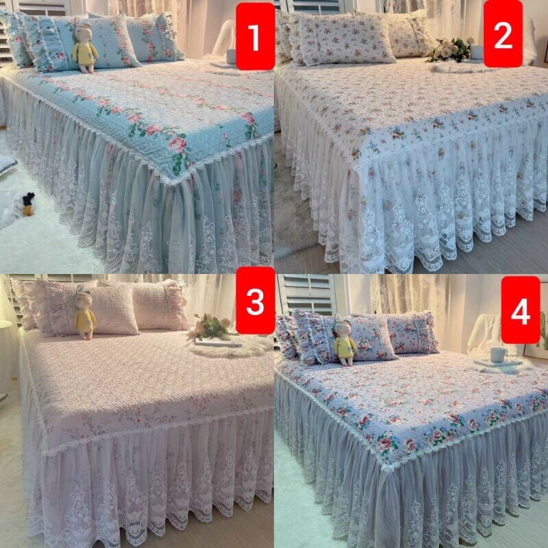 Ga cotton trần phủ bèo ren