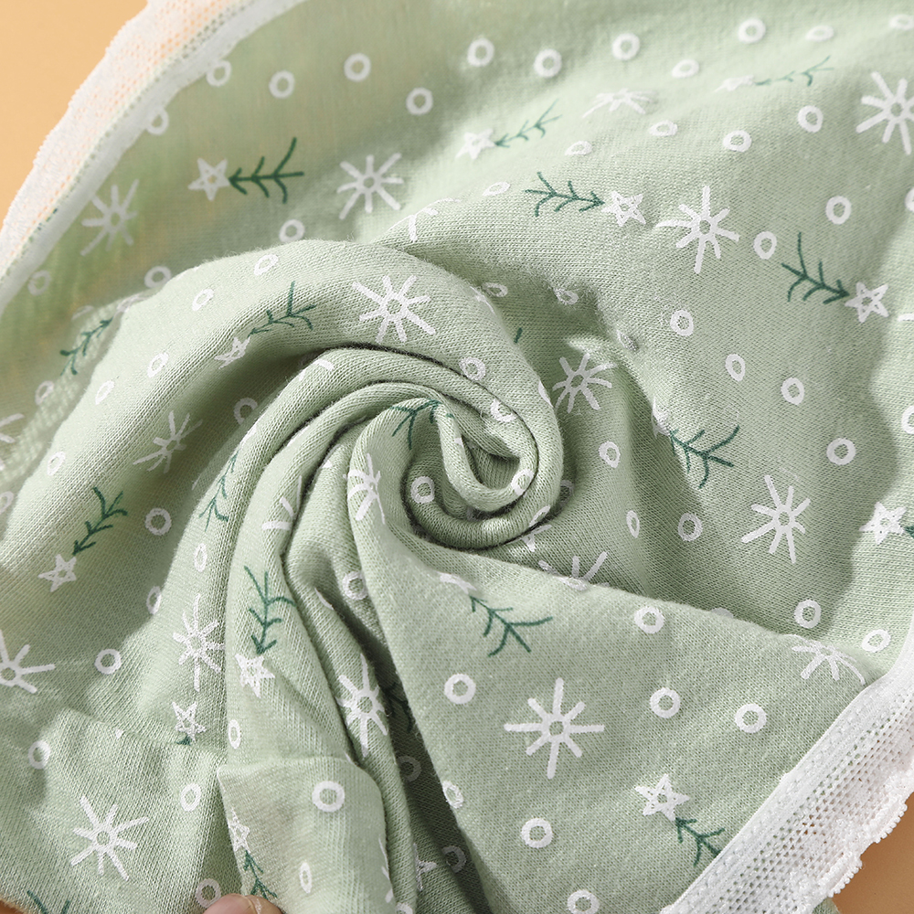 Quần Lót Aijolen Vải Cotton Phối Họa Tiết In Dễ Thương Dành Cho Nữ