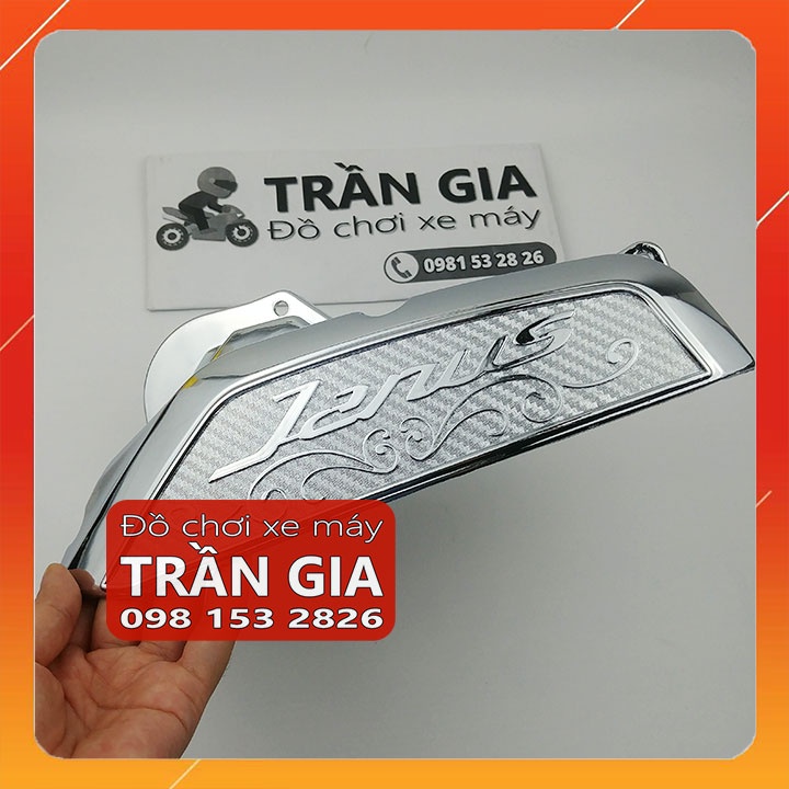 Chụp bầu gió xe JANUS 2016-2017-2018-2019-2020-2021-2022 ốp pô e lọc gió inox crom - phụ kiện trang trí đồ kiểng