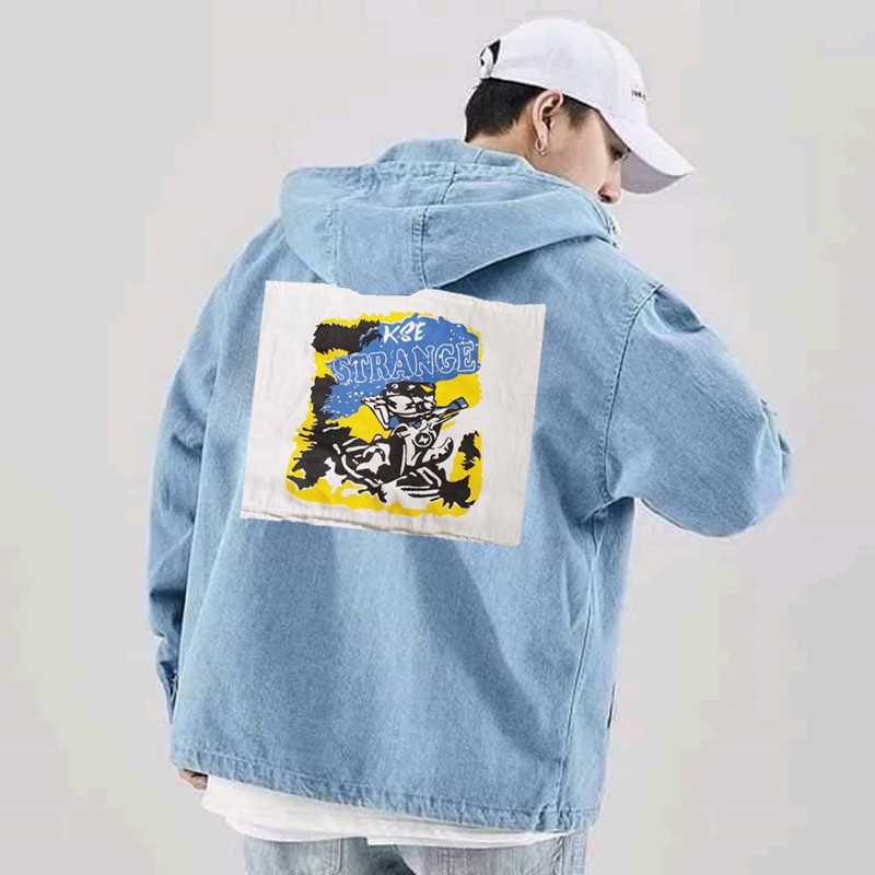 áo khoác jean trơn UNISEX - couple | BigBuy360 - bigbuy360.vn