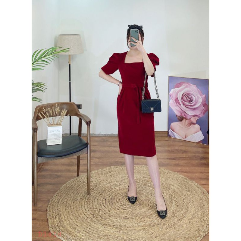 Đầm nhung Cati D1414