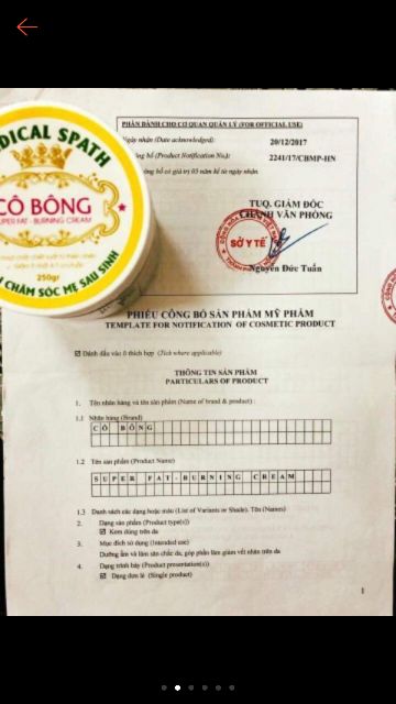 Kem Tan Mỡ Bụng Cô Bông