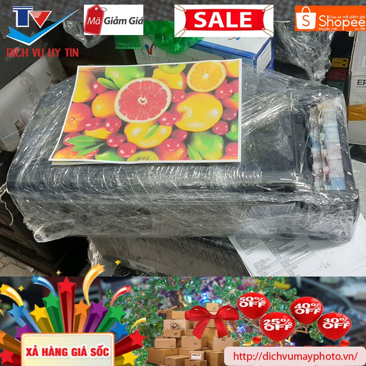Máy in màu Epson L805 L800 đã qua sử dụng hàng cũ đẹp dẫn mực hãng INECO