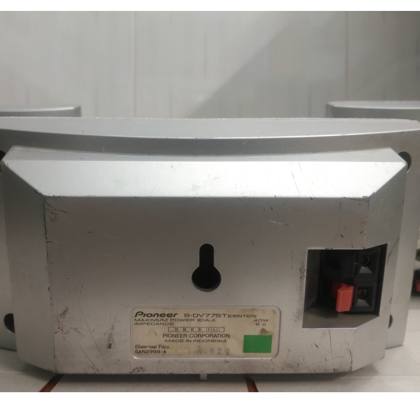 Bộ 3 loa surround front, rear, center Pioneer S-DV77ST đồ cũ nghe tốt 100% 40W 8ohm