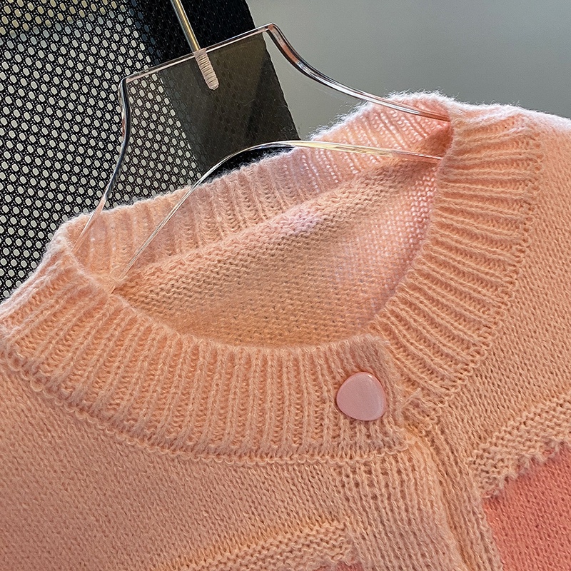 Áo Khoác cardigan Dệt Kim Tay Dài Họa Tiết Kẻ Sọc Màu Sắc Thời Trang Thu Đông Phong Cách Hàn Quốc Cho Nữ
