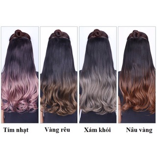 Kẹp dải ombre tóc giả