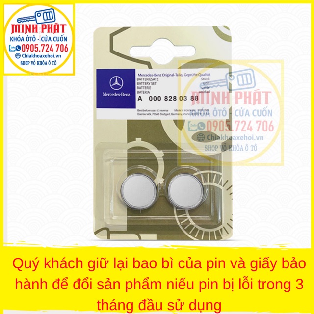 Pin chìa khóa xe Ô Tô Mercedes 200, 250, 300, G63 CR2025