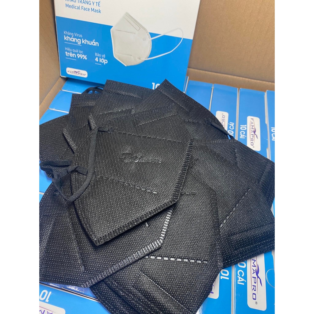 Khẩu trang VN95 chính hãng Famapro-Nam Anh,thiết kế 4 lớp kháng khuẩn,chống nắng,tia uv,chất lượng.
