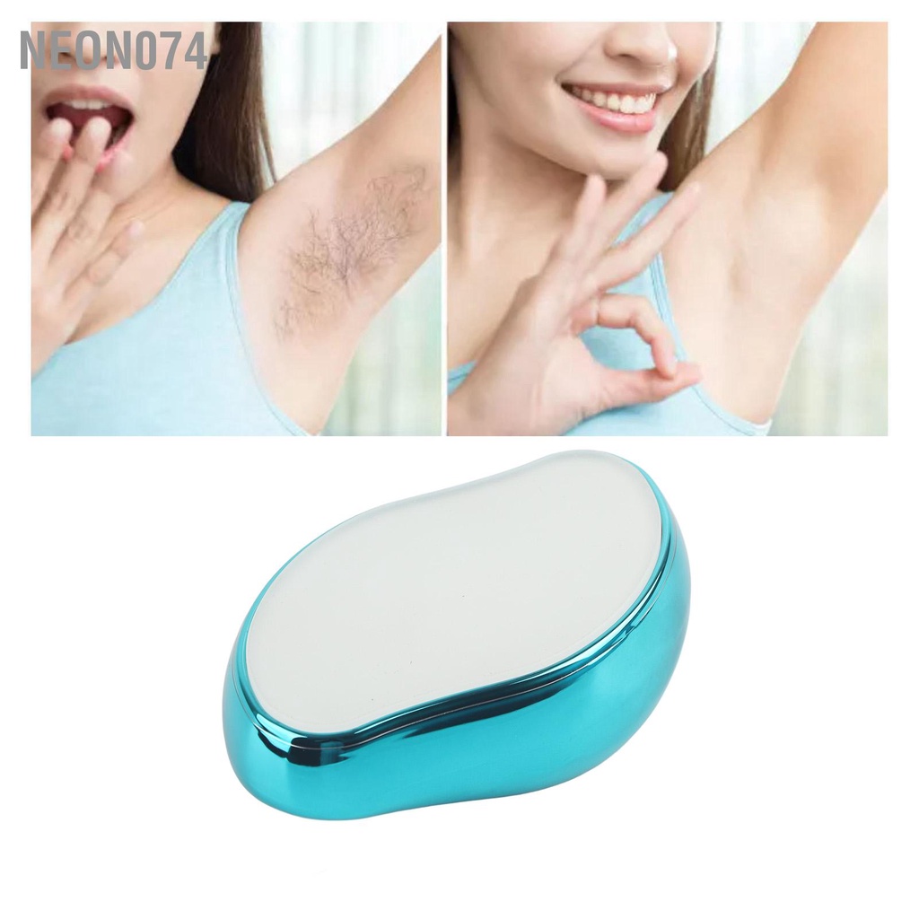 Neon074 Dụng Cụ Tẩy Lông Không Đau Bằng Tinh Thể - Máy cạo lông vật lý an toàn có thể tái sử dụng cho cơ cánh tay chân