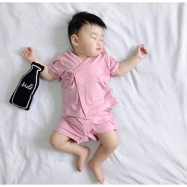 Bộ yukata cotton thun 4 chiều cho bé bé trai bé gái XHN232