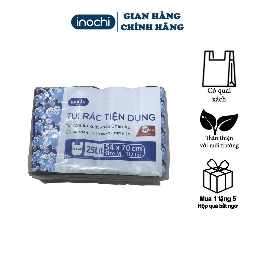 [4 CUỘN ] Túi Rác Tự Huỷ Có Quai Tiện Dụng Dạng Cuộn Màu Đen Dài Hơn 20% So Với Sản Phẩm Cùng Size