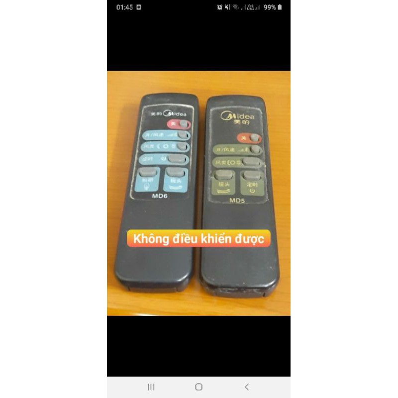 Điều khiển quạt Midea 02