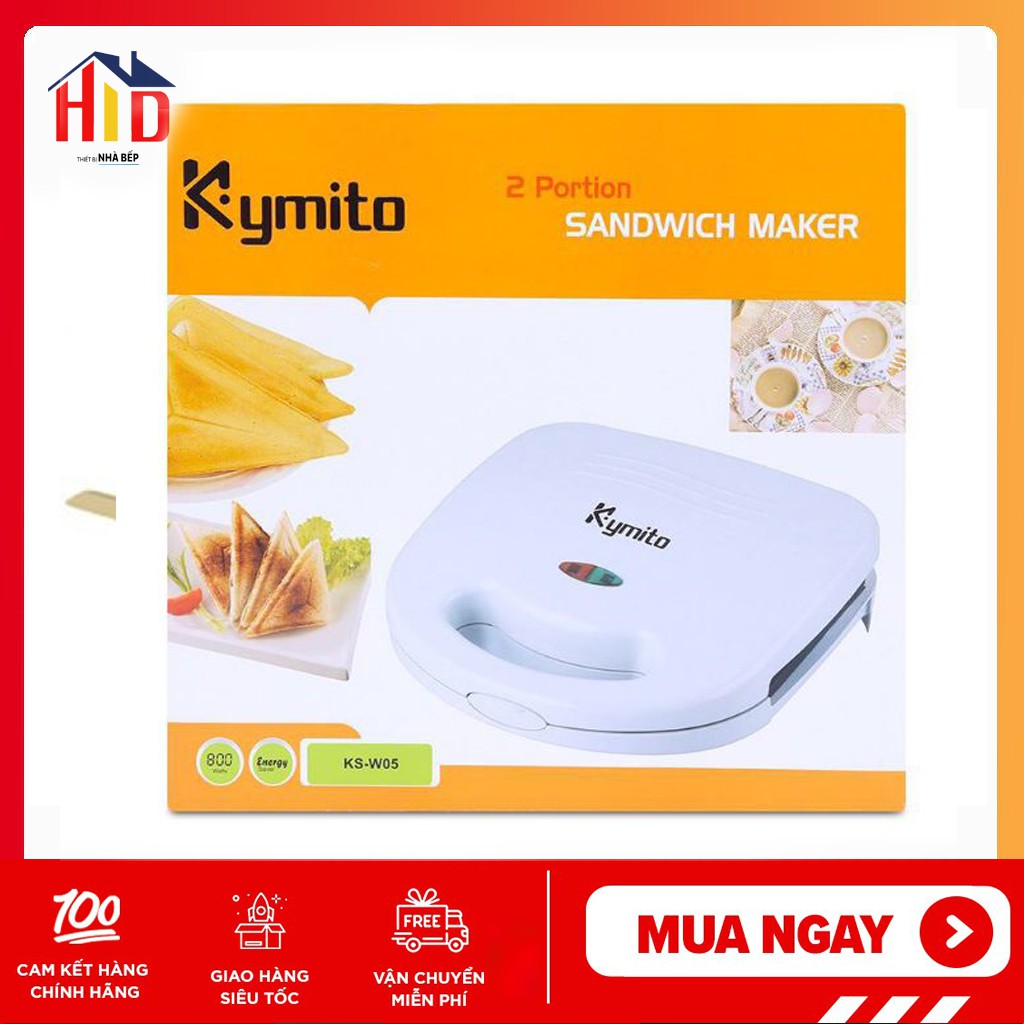 MÁY NƯỚNG BÁNH SANDWICH CAO CẤP KYMITO KS-W05 - CHÍNH HÃNG