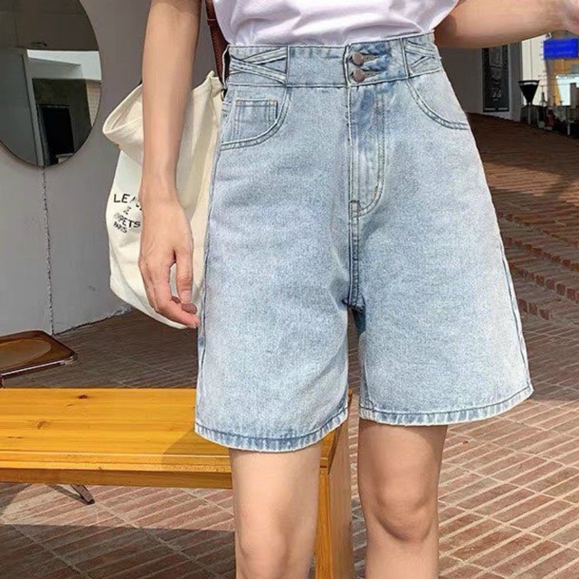 Bigsize(S -35)🚛FREESHIP Quần Short Ngố Lửng Lưng 2 Nút Size Lớn Ms 152 & 100 - TC Shop Jeans