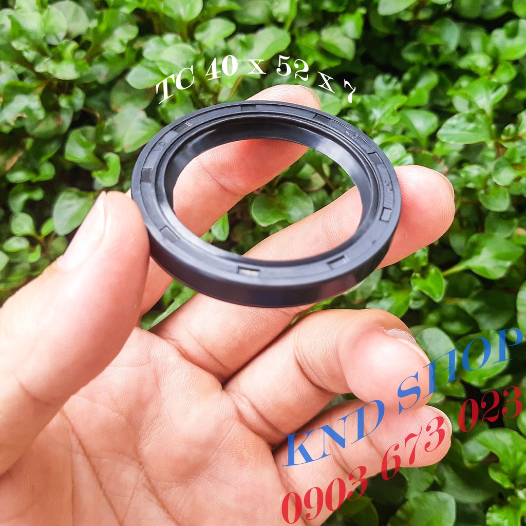 Phốt dầu TC 40*52*7, Phốt chặn nhớt trục chuyên cho phụ tùng xe máy, xe ba gác, máy sản xuất công nghiệp | KND Shops
