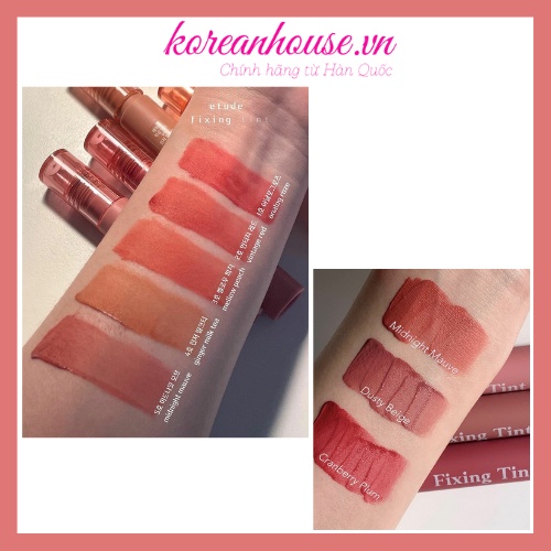 SON FIXING TINT ETUDE HOUSE SIÊU BÁM DÍNH LÂU TRÔI 4g 8 Colors