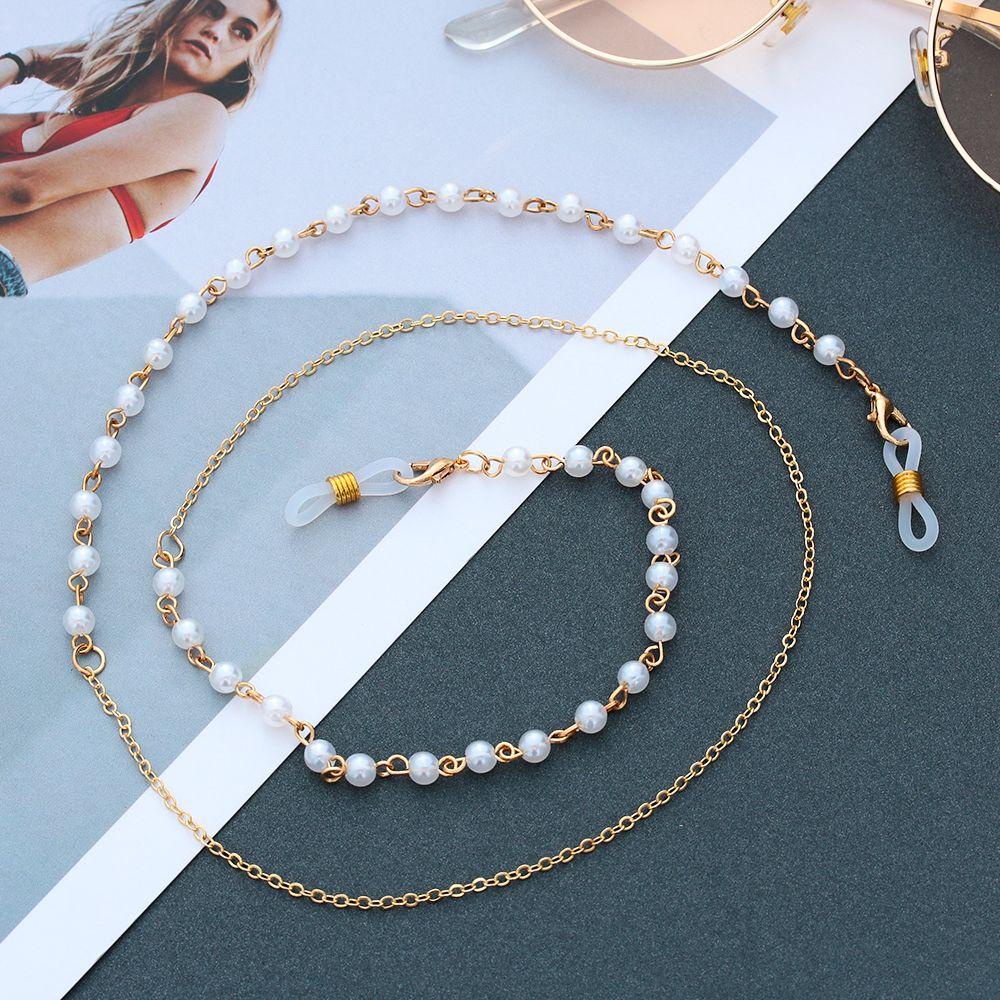 ESPO Dây Đeo Mắt Kính Bằng Kim Loại Chống Trượt Màu Vàng Đồng