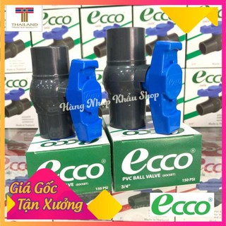 Bộ 2 van nước Ecco phi 21 & 27 nhập khẩu từ Thái Lan