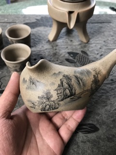 Bộ Ấm Chén Cối Xay