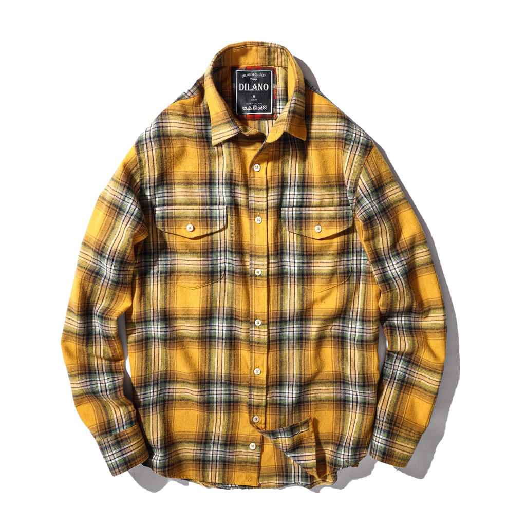 Áo sơ mi nam flannel cao cấp nhiều màu , Sơ mi kẻ caro DILANO SM04 | BigBuy360 - bigbuy360.vn