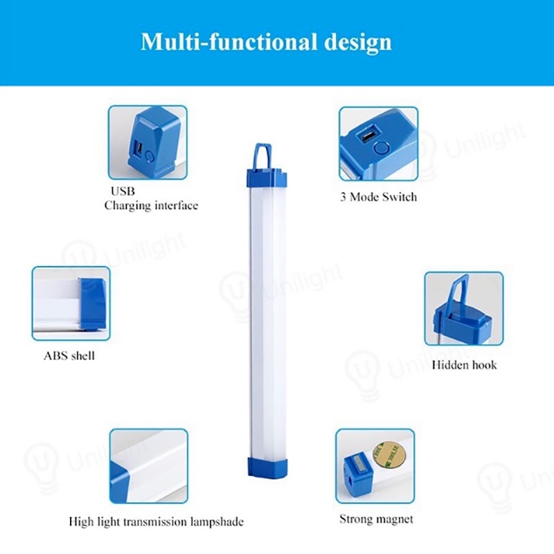 Đèn LED Sạc USB 20/40/60W Di Động Tiện Dụng Cho Cắm Trại Ngoài Trời