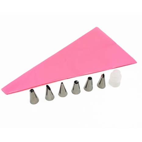 Bộ 8 đầu khuôn bắt bông kem và túi đựng