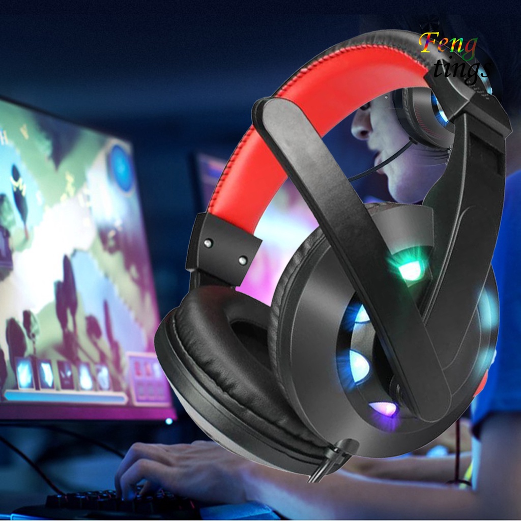 【FT】A65 Headphone Wired Luminous Mini Gaming Headphone for Computer