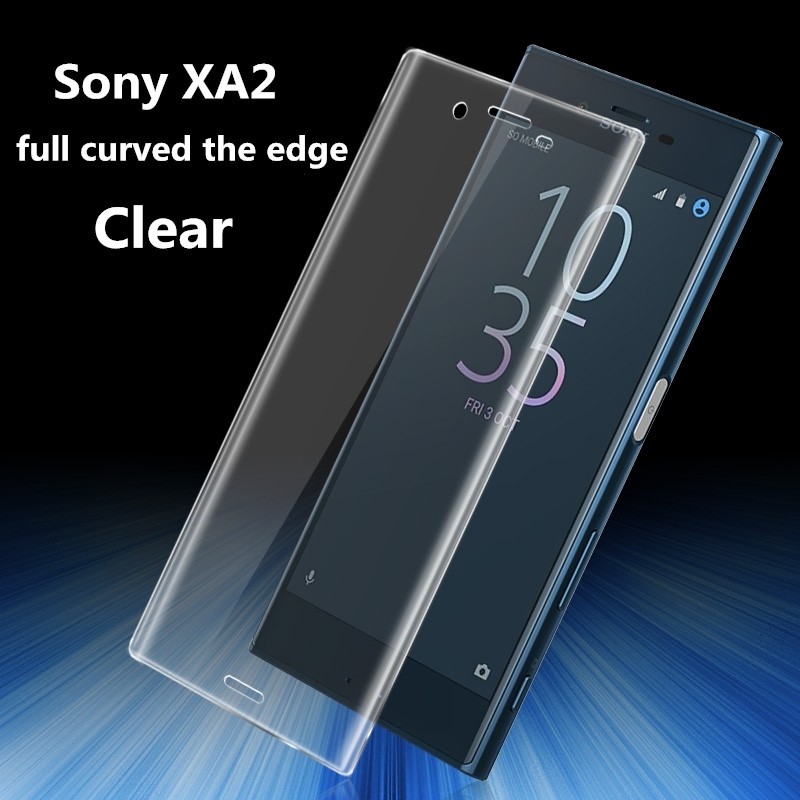 Dành cho Sony XA2 Full Cover Full Bảo vệ màn hình cong Kính cường lực trên màng Sony XA2 bảo vệ