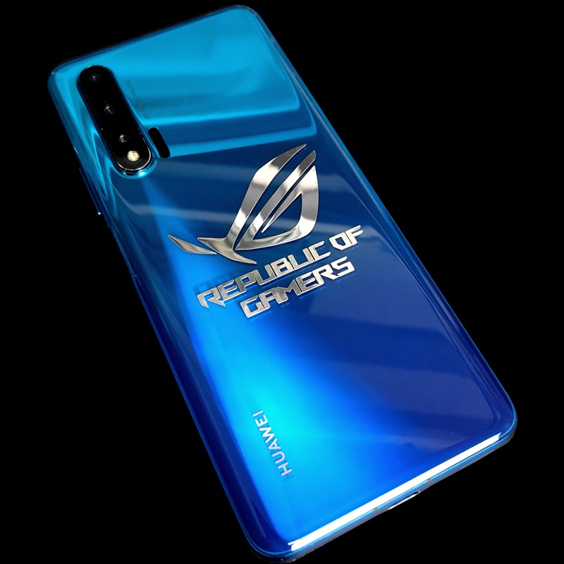 Miếng Dán logo rog Bằng Kim Loại Trang Trí Điện Thoại / laptop