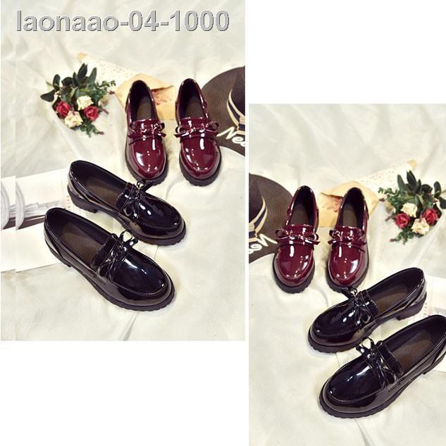 ♤❐Giày da nữ mũi tròn đế thô phong cách Retro | BigBuy360 - bigbuy360.vn