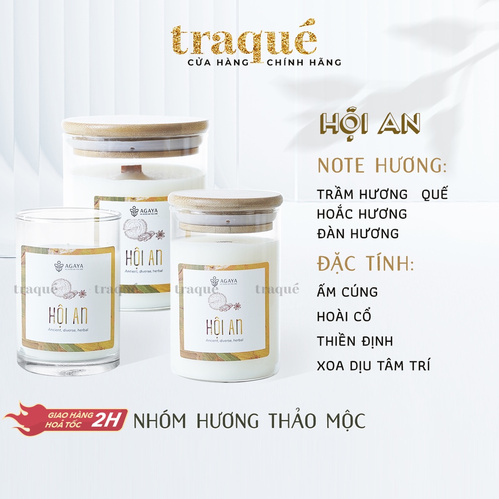 Nến thơm Candle Cup/Agaya - Hương khơi gợi đặc điểm địa danh HỘI AN